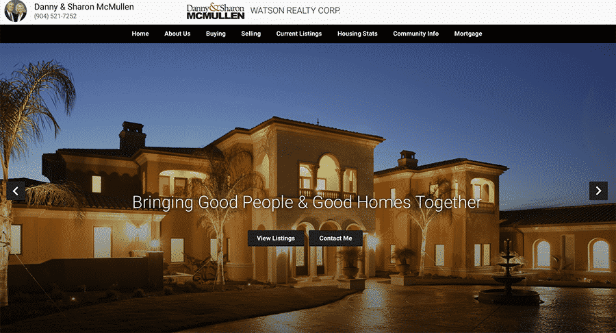 Danny and Sharon McMullen Real Estate Website