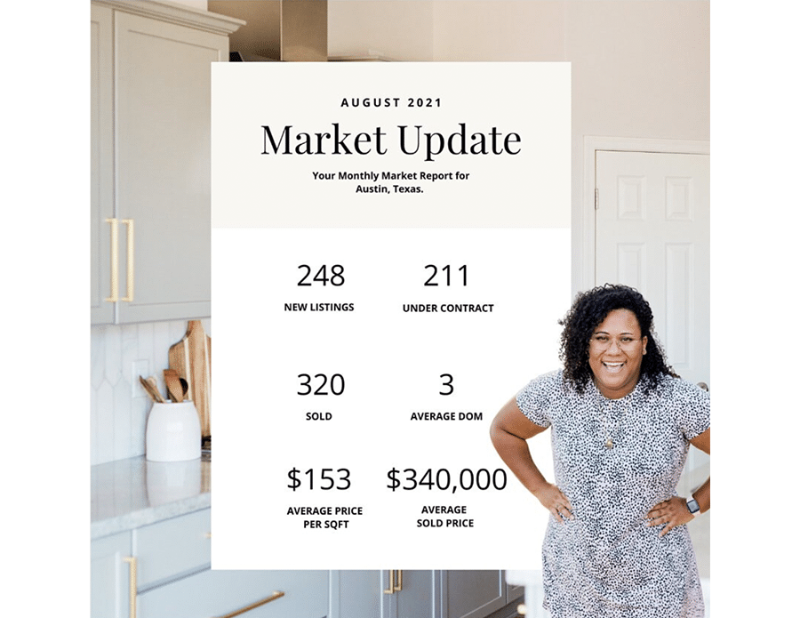 Market update postcard template from Etsy via HelloMarketingStudio