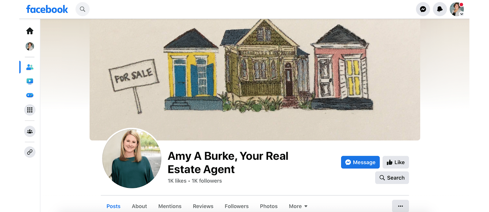 Amy A. Burke real estate Facebook page