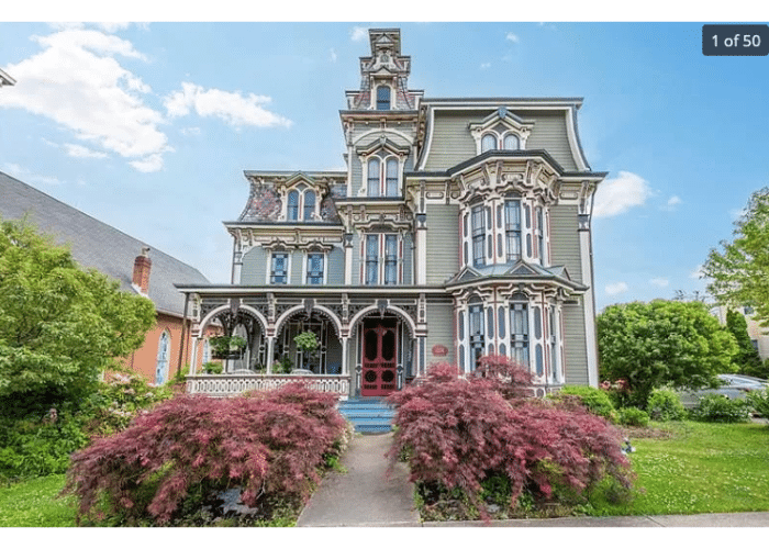 Creepy Victorian home exterior